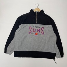 Vtg 90s Phoenix Suns 1/4 Zip Pullover Fleece Jacket XL Lee Sport Nutmeg Mills