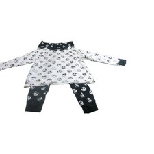 Disney Jack Skellington 2pc Fleece Lounge Set Long Sleeve women's L 12-14