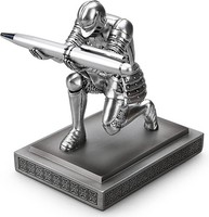 Hdmbigmi Knight Stiftehalter StiftestäNder Schreibtisch-Organizer (Silber)