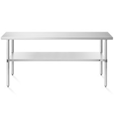 24x72 Stainless Steel Table, NSF Commercial Restaurant Kitchen Prep  Work Table