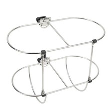 ⁺Boat Mudguard Rack 304 Stainless Steel Folding Double Holder For 7in Marine