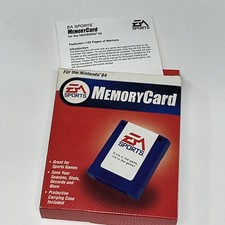 EA Sports Memory Card - Nintendo N64 - 1998 Box With Manual ONLY