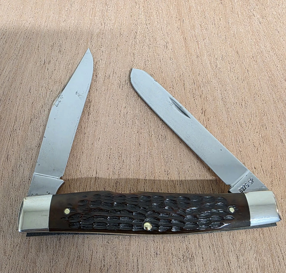 GORGEOUS 1970 CASE XX 6275 RED BONE MOOSE KNIFE - 10 DOT KNIFE - BEAUTIFUL COND - Image 2 of 4