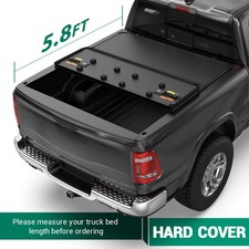Truck Tonneau Cover For 2009-2026 Dodge Ram 5.8ft Short Bed Hard Tri-fold On Top Truck Tonneau Cover For 2009-2026 Dodge Ram 5.8ft Short Bed Hard Tri-fold On Top