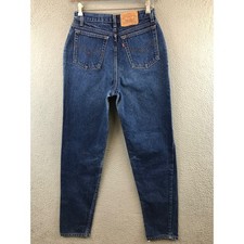 Vintage Levi Denim Jeans Medium Wash High Rise Straight Leg Women 16