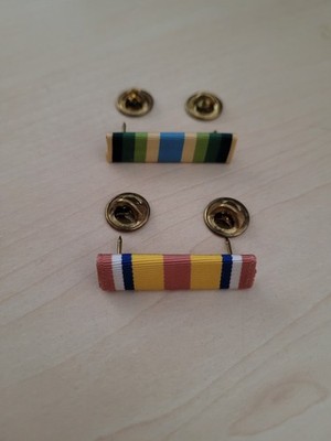 Ribbon Bandspange US Armed Forces Service + Selected Marine Corps Service Medal