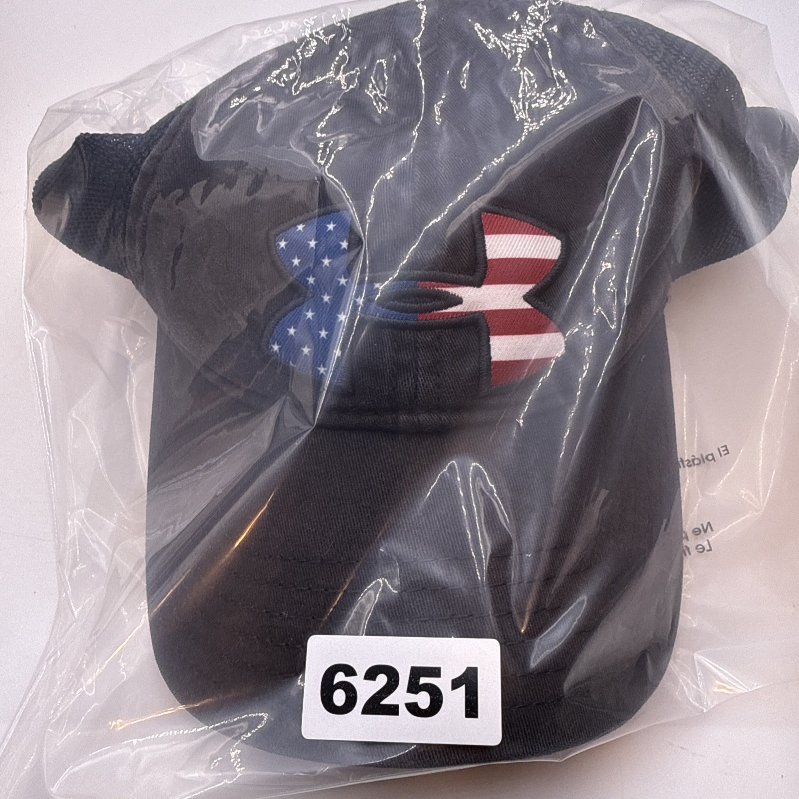 Under Armour logo American flag (USA) black trucker cap (adjustable) thumbnail 9