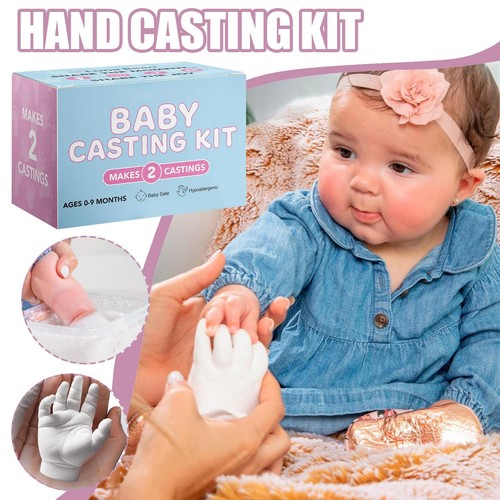 Luna Bean Baby Footprint und Hand Casting Kit - Neugeborene Meilenstein Andenken - Picture 12 of 12