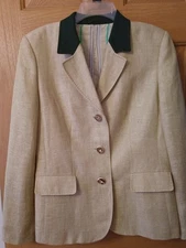 HABSBURG KLEIDER Klara Linen Folk Blazer Jacket Coat USA Size 10