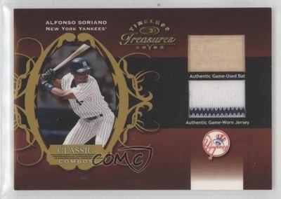 2003 Donruss Timeless Treasures Classic Combos Materials Alfonso Soriano 0ql2