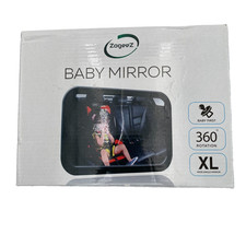 Car Mirror Safe Seat Black Rear Facing Baby Infant Wide Crystal Clear View