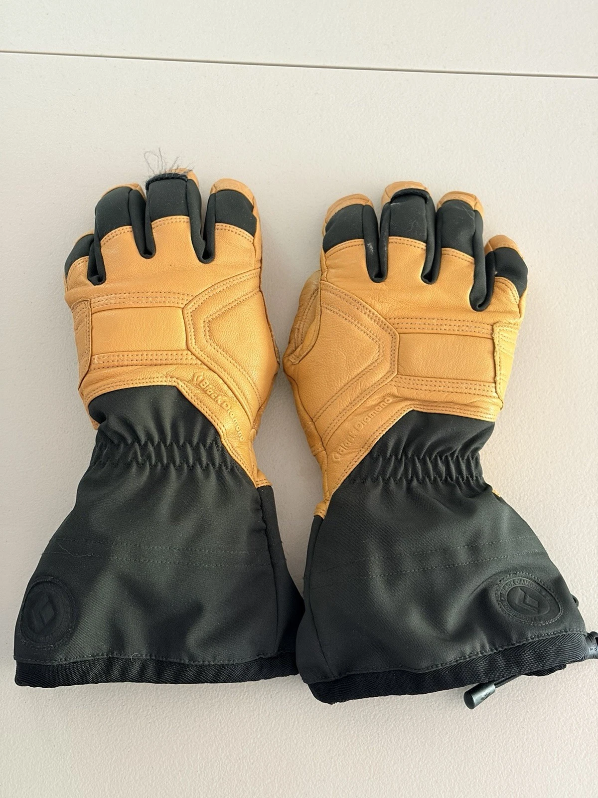 Black Diamond Guide Gloves XS Gore-Tex PrimaLoft Goat Skin Leather Gauntlet