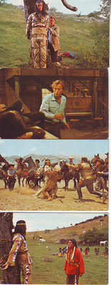 Winnetou I, Eikon, Pierre Brice, Karl May, Sammelbilder Nr. 18, 22, 23, 25