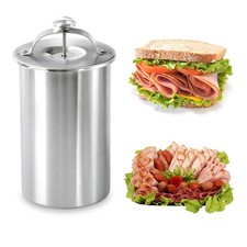 Ham Maker Meat Press Mold for Making Homemade Deli Meat Press, Stainless Stee...