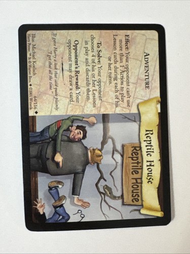 Harry Potter TCG: Reptile House Adventure Card 64/116 NM Condition - Picture 3 of 6
