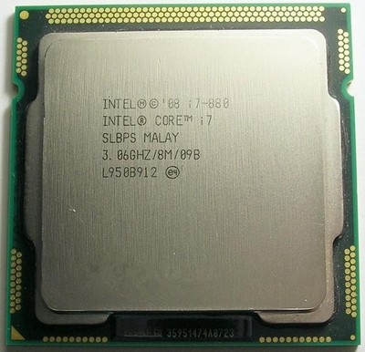   Core i7 Quad Core i7-880 3.06GHz / 8MB Socket LGA1156 SLBPS Processor *cm