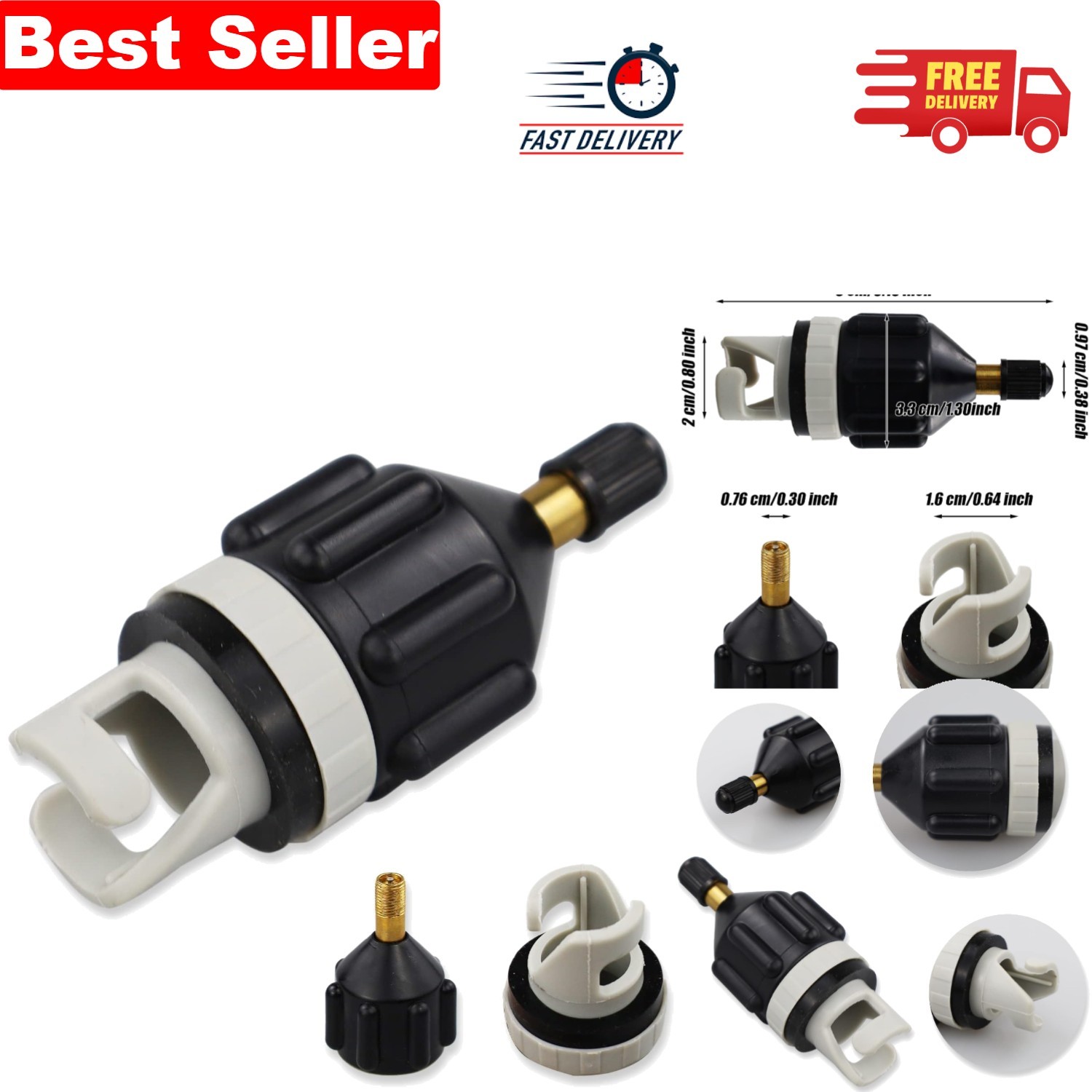 Multifunctional SUP Pump Adapter for Quick Inflation of Inflatable Boats & Beds