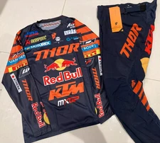 Thor KTM Team Sportmode Motocross Racing Gear Set Jersey/Pants Combo MX ATV Suit