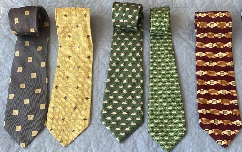 Men’s Multicolor Tie Lot Mixed Patterns, Designer Neckties