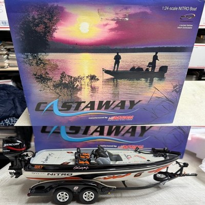 Castaway Action 1 24 2003 Diecast Dale Earnhardt Jr 8 Nitro Bass Boat & Trailer