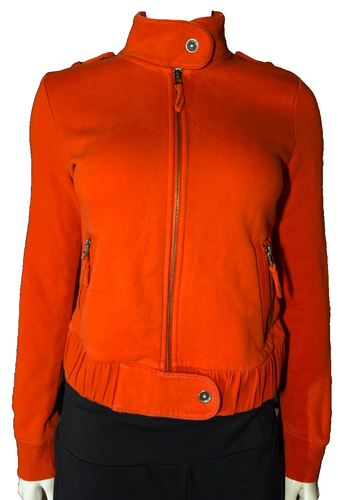Harley Davidson Jacket Womens S Full Zip Soft Red Embroidered Motorcycle Snaps