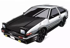 Radio controlled car Sprinter Trueno AE86 White/Black "First Mini-Z" [66612]
