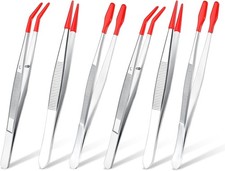 Mixweer 6 Pcs Rubber Long Tipped Tweezer Set ...