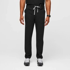 Figs Men's Black Cairo Zip Fly Scrub Pants - NWT - Size Small Short