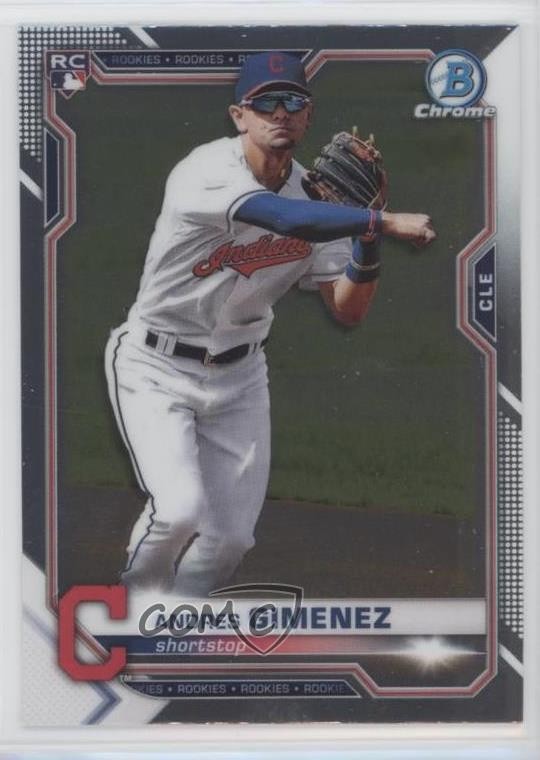 2021 Bowman Chrome Andres Gimenez #12 4l3