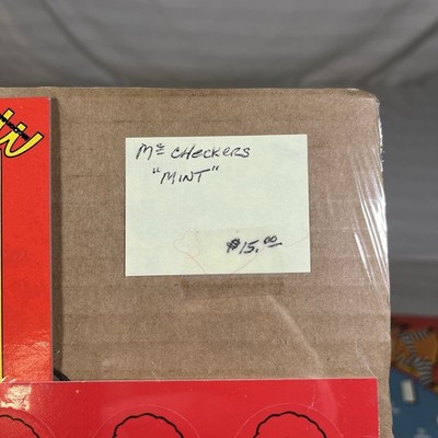 RARE McDonald's Mc Checkers Game NEW & Time Teacher Clock 70s 80s