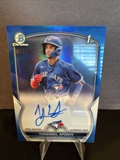 2023 Bowman Chrome-Yhoangel Aponte CPA-YA-Blue Auto #3/150