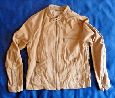 TOMMY HILFIGER tolle Jacke Art Wildleder Beige Gr. 56 58 XL XXL 2XL