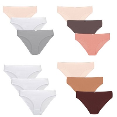 Linda Loom Damen 3-er Set Slip S M L 36 38 40 42 44 46 Baumwolle 5% Elasthan