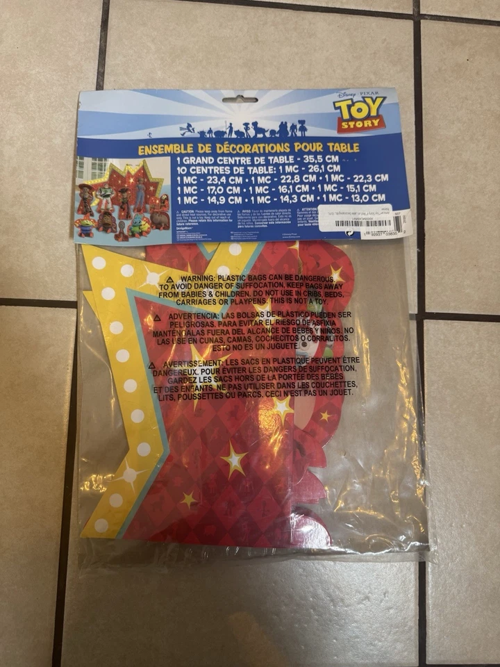 Kit Decoración Mesa Toy Story Disney Pixar Nuevo Precintado Foto 3 de 3