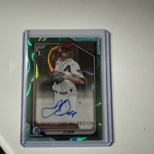 2024 Bowman Chrome Jd Dix 1st Bowman Aqua Auto /199 No CPA-JD
