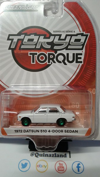 Greenlight Tokyo Torque 1972 Datsun 510 4 TüRer Limousine Chase (NG46)-image