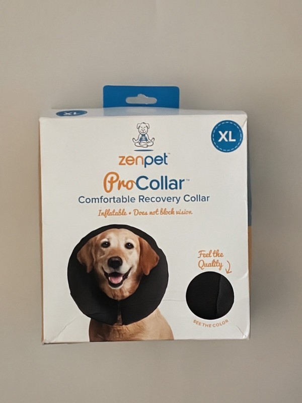 ZenPet Pro Dog Donut Recovery Collar - Comfortable - Inflatable- Size XL  New
