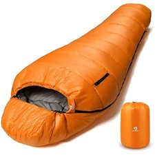 Schlafsack -10 ℃ - 15 ℃ 4 Jahreszeiten Winter Mumienschlafsack Wasserabweisen...