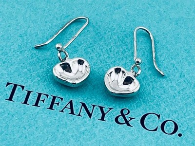 Tiffany & Co. Full Heart Ohrhänger Haken Ohrringe 925 Silber