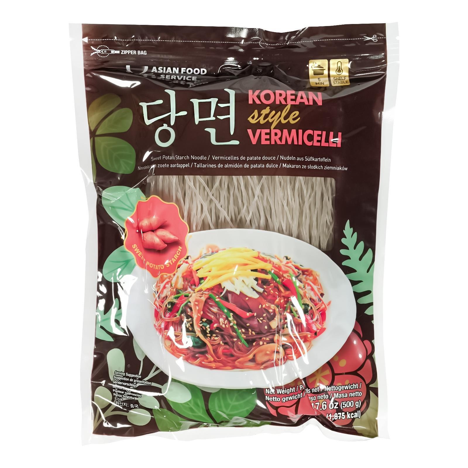 Hosaku Süßkartoffel Glasnudeln 500g Koreanische Nudeln aus Süßkartoffel Nudeln