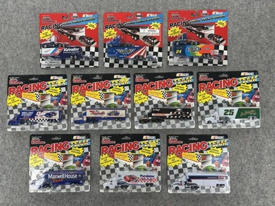 Racing Champions Racing Team Car Transporter Semi Lot of 10 Diecast 90s NEW