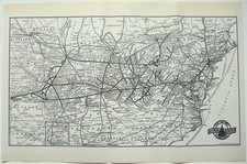 Baltimore & Ohio - Original 1937 Systemkarte von Griffin Miller Bates Co.