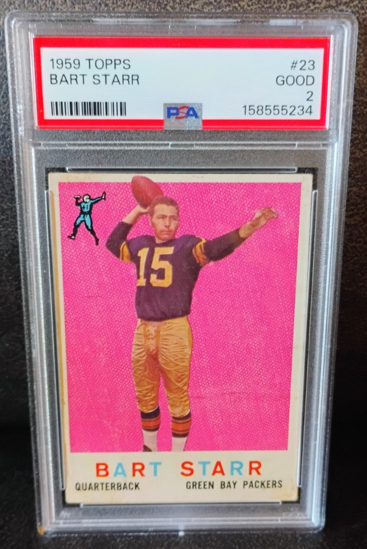 1959 Topps BART STARR #23 PSA 2 GOOD PACKERS