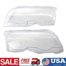 2pcs Front Headlight Lens Cover Set For Bmw E46 2dr 1999-2003 2001-2006 M3 2pcs Front Headlight Lens Cover Set For Bmw E46 2dr 1999-2003 2001-2006 M3