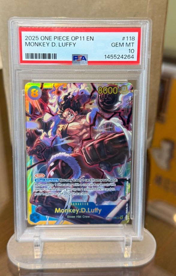Monkey.D.Luffy 2025 A Fist of Divine Speed #OP11-118 Secret Rare