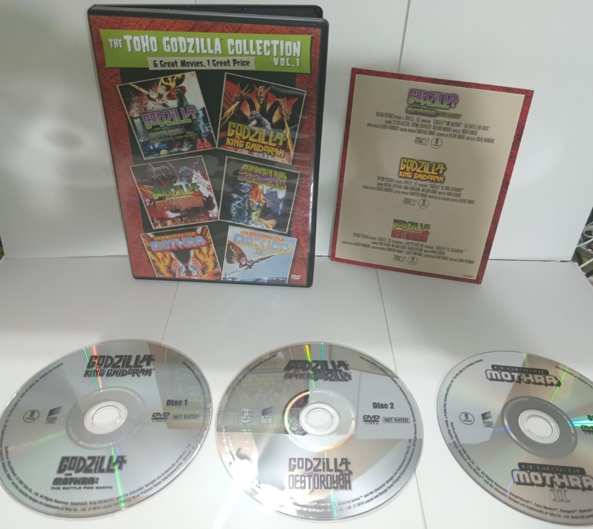The TOHO Godzilla Collection Vol 1 DVD Set Mothra King Ghidorah