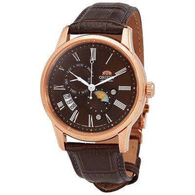 Orient Sun and Moon Automatic Brown Dial Men's Watch RA-AK0009T10B