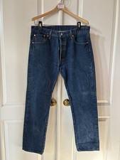 Levis 501 Jeans Men's 36x34 35x31 Original Fit Blue Denim Straight Button Fly