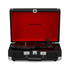 Crosley CR8005G-BK Cruiser Premier Vinyl Record Player with Speakers with