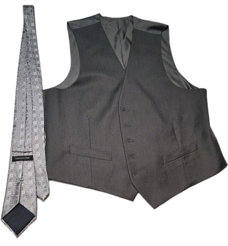 Perry Ellis 3 Piece Blazer Jacket Suit Men 48R Slim Fit 2 Button Blended Fabic - Picture 7 of 23